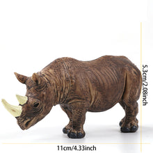 Load image into Gallery viewer, Simulation Wild Animal Model Africa Animal Elephant Lion Giraffe Bear Action Figures Wildlife Hippo Zebra Crocodile Figurines Kids Eductional Toy Gifts
