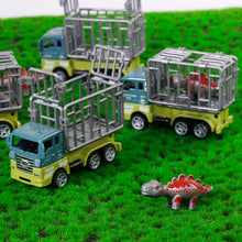 Load image into Gallery viewer, Alloy Dinosaur Car Toy Pull Back Cars Dino Truck Keyring Simulation Dinosaur Model Engineering Car Toy Key Chain Mini Dinosaur Toys for Kids Birthday Christmas Gifts
