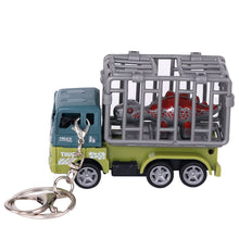 Load image into Gallery viewer, Alloy Dinosaur Car Toy Pull Back Cars Dino Truck Keyring Simulation Dinosaur Model Engineering Car Toy Key Chain Mini Dinosaur Toys for Kids Birthday Christmas Gifts
