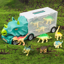 Load image into Gallery viewer, Dinosaur Transport Truck Vehicles Toy Dino Container Storage Car Model Kids Boys Children Birthday Christmas Gifts
