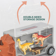 Load image into Gallery viewer, Dinosaur Transport Truck Vehicles Toy Dino Container Storage Car Model Kids Boys Children Birthday Christmas Gifts
