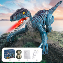 Load image into Gallery viewer, Remote Control Dinosaur Toys for Kids 2.4Ghz RC Electric Walking Dinosaur Robot Toy with Verisimilitude Sound for Kids Boys Girls Children's Gift
