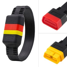 Load image into Gallery viewer, 36cm/60cm ELM327 OBD2 Extended Adapter 16 Pin Male To Female Connector OBDII Extension Cable OBD2 Diagnostic
