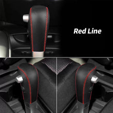 Load image into Gallery viewer, Car Leather Gear Shift Knob Cover Gear Shift Cover Gear Knob Protection For Nissan Tiida Livina Sentra Sylphy Bluebird 2006-2010
