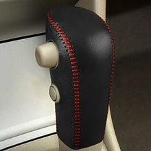 Load image into Gallery viewer, Car Leather Gear Shift Knob Cover Gear Shift Cover Gear Knob Protection For Nissan Tiida Livina Sentra Sylphy Bluebird 2006-2010
