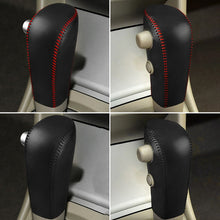 Load image into Gallery viewer, Car Leather Gear Shift Knob Cover Gear Shift Cover Gear Knob Protection For Nissan Tiida Livina Sentra Sylphy Bluebird 2006-2010
