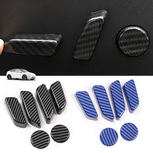 Load image into Gallery viewer, 6Pcs Car Interior Seat Adjustment Button Cover Protector Decoration Trim Sticker Accessories For Tesla Model 3 Y 2016 - 2023
