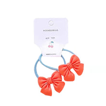 Load image into Gallery viewer, 2pcs Kids Bow Knot Hair Rope Hair Band Girls Head Rope Rubber Band Head Jewelry Hair Accessories
