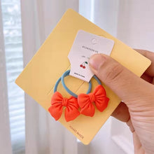Load image into Gallery viewer, 2pcs Kids Bow Knot Hair Rope Hair Band Girls Head Rope Rubber Band Head Jewelry Hair Accessories
