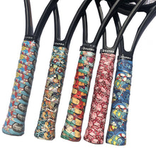 Load image into Gallery viewer, 110*3CM Matte Print Sweatband Tennis Badminton Racket Handle Color Tape Fishing Rod Slingshot Wrapping Belt Anti-Slip Anti-Perspirant Band
