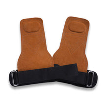 Load image into Gallery viewer, 1 Pair Heart Of Cow Leather Hard Pull Belt For Female Dumbbell Horizontal Bar Equipment Weight Lifting Grip Belt Anti-Slip Anti-Wear Anti-Callus Wrist Auxiliary Band
