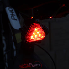 Load image into Gallery viewer, 1PC Creative Triangle Bicycle Taillight 6LED IPX3 Motorcycle Electric Vehicle Night Riding Warning Light Riding Equipment
