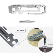 Load image into Gallery viewer, 7 In 1 Multifunctional Stainless Steel Tool Cassette Wrench Driver Bottle Opener Lightweight Portable Daily Maintenance Tool
