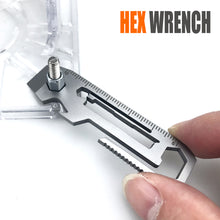Load image into Gallery viewer, 7 In 1 Multifunctional Stainless Steel Tool Cassette Wrench Driver Bottle Opener Lightweight Portable Daily Maintenance Tool
