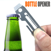 Load image into Gallery viewer, 7 In 1 Multifunctional Stainless Steel Tool Cassette Wrench Driver Bottle Opener Lightweight Portable Daily Maintenance Tool
