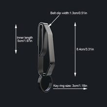 Load image into Gallery viewer, 1PC Stainless Steel Men Waist Hanging Car Key Chain Large Size Belt Buckle Outdoor Tactical Buckle
