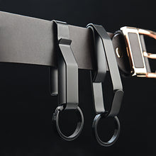 Load image into Gallery viewer, 1PC Stainless Steel Men Waist Hanging Car Key Chain Large Size Belt Buckle Outdoor Tactical Buckle
