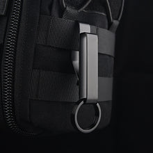 Load image into Gallery viewer, 1PC Stainless Steel Men Waist Hanging Car Key Chain Large Size Belt Buckle Outdoor Tactical Buckle
