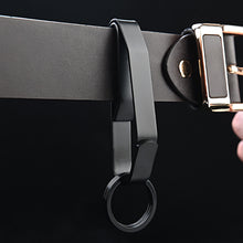 Load image into Gallery viewer, 1PC Stainless Steel Men Waist Hanging Car Key Chain Large Size Belt Buckle Outdoor Tactical Buckle
