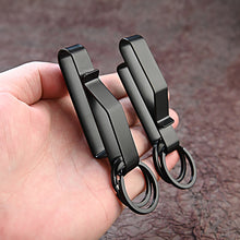 Load image into Gallery viewer, 1PC Stainless Steel Men Waist Hanging Car Key Chain Large Size Belt Buckle Outdoor Tactical Buckle
