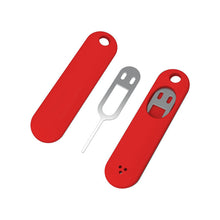 Load image into Gallery viewer, 1PC/5PCS Creative Anti-Loss With Silicone Sleeve Sim Card Removal Tool 304 Stainless Steel Smiley Face Card Holder Mobile Phone Tablet Portable Thimble For Apple Android SIM
