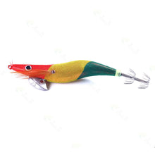 Load image into Gallery viewer, 1PC 14CM/20G Long Cast noctilucence Wood Shrimp Bait Ice Silk Shrimp Hard Bait Double Squid Hook Road Bait 3.5#
