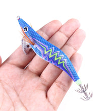 Load image into Gallery viewer, 1PC 14CM/20G Long Cast noctilucence Wood Shrimp Bait Ice Silk Shrimp Hard Bait Double Squid Hook Road Bait 3.5#
