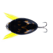 Load image into Gallery viewer, 1PC 3.8CM/4G Artificial Ladybug Bait Insect Floating Surface System Lure Bionic Bait For Bass Warping Mouth Blood Groove Hook 8#
