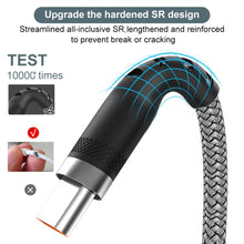 Load image into Gallery viewer, Extended USB TYPE-C Cable Braided Data Cable for Samsung Huawei Xiaomi Switch Sony PS5 TYPE-C 8m 5m 3m 2m 1.5m 1m Cable
