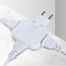 Load image into Gallery viewer, EU Plug 3 AC Outlet Power Strip Multiprise 1 Convert 3 Extension Electrical Socket 180° Rotating Fulfillment Socket AC Adapter
