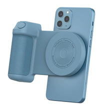 Load image into Gallery viewer, Magnetic Camera Handle Selfie Booster Holder Hand Grip Bluetooth Handheld Phone Anti-shake Selfie Device Magsafe Wireless Charge
