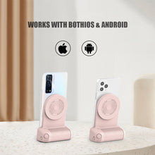 Load image into Gallery viewer, Magnetic Camera Handle Selfie Booster Holder Hand Grip Bluetooth Handheld Phone Anti-shake Selfie Device Magsafe Wireless Charge
