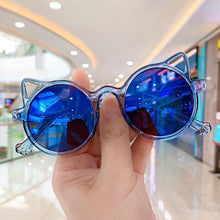 Load image into Gallery viewer, Cute Cat Shape Children Sunglasses Girls Boys Cute Cartoon Sunglasses Kids Outdoor Sun Protection Sunglasses Lovely Vintage Glasses
