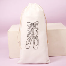 Load image into Gallery viewer, 13X27CM Large Capacity Children's Ballet Shoes Storage Bag Double Drawstring Mobile Phone Dance Supplies Storage Bag Gift Bag
