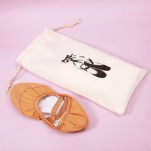Load image into Gallery viewer, 13X27CM Large Capacity Children's Ballet Shoes Storage Bag Double Drawstring Mobile Phone Dance Supplies Portable Storage Package Flannel Gift Bag
