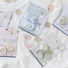Load image into Gallery viewer, 18Pcs Aesthetic Journal Envelope Decoration Sealing Sticker Creative DIY Cute Fire Paint Stamp Stickers Kawaii Stationery
