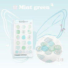 Load image into Gallery viewer, 18Pcs Aesthetic Journal Envelope Decoration Sealing Sticker Creative DIY Cute Fire Paint Stamp Stickers Kawaii Stationery
