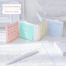 Load image into Gallery viewer, 1Pc Creative Cute Sticky Notes Student Message Notepaper Ins Sticky Foldable Sticky Notes Memo Pad Stationery

