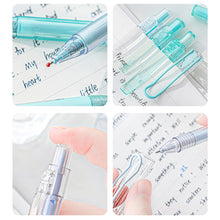 Load image into Gallery viewer, 4Pcs Kawaii Gel Pen Set Cartoon Press Ballpoint Pen for Students Cute 0.5mm 0.38mm Black Refill Office School Stationery
