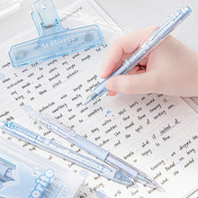 Load image into Gallery viewer, 4Pcs Kawaii Gel Pen Set Cartoon Press Ballpoint Pen for Students Cute 0.5mm 0.38mm Black Refill Office School Stationery
