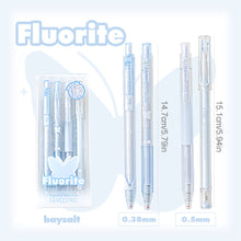 Load image into Gallery viewer, 4Pcs Kawaii Gel Pen Set Cartoon Press Ballpoint Pen for Students Cute 0.5mm 0.38mm Black Refill Office School Stationery
