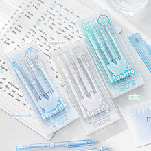 Load image into Gallery viewer, 4Pcs Kawaii Gel Pen Set Cartoon Press Ballpoint Pen for Students Cute 0.5mm 0.38mm Black Refill Office School Stationery
