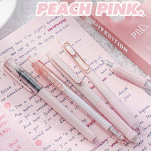 Load image into Gallery viewer, 5Pcs Kawaii Gel Pen Set Cartoon Press Ballpoint Pen for Students Cute 0.5mm 0.38mm Black Refill Office School Stationery
