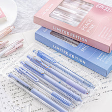 Load image into Gallery viewer, 5Pcs Kawaii Gel Pen Set Cartoon Press Ballpoint Pen for Students Cute 0.5mm 0.38mm Black Refill Office School Stationery
