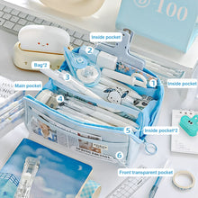 Load image into Gallery viewer, 1Pc Creative Three-dimensional Multi-layer Pencil Case Students Large-capacity Foldable Pencil Bag Stationery Bag Cosmetic Bag
