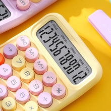 Load image into Gallery viewer, 12 Digits Candy Style of Calculator Large Display Mechanical Round Button Study Student Office Fashion Stationery
