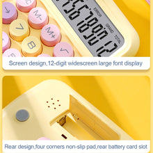 Load image into Gallery viewer, 12 Digits Candy Style of Calculator Large Display Mechanical Round Button Study Student Office Fashion Stationery
