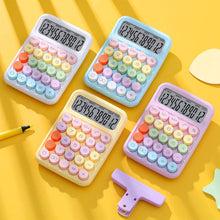 Load image into Gallery viewer, 12 Digits Candy Style of Calculator Large Display Mechanical Round Button Study Student Office Fashion Stationery
