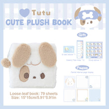 Load image into Gallery viewer, Cute Plush Notebook For Girls Furry Cats Notebook Loose-leaf Binder Daily Planner Journal Book Note Pad Stationery
