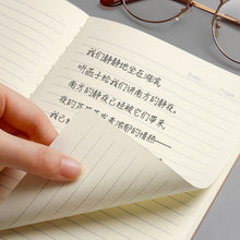 Load image into Gallery viewer, A5 Notebook To-Do Lined Paper Journal Diary Sketchbook Kraft Paper Daily Book Portable Notebook For School Supplies Stationery
